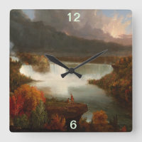 Vintage Thomas Cole Vue éloignée des chutes du Nia