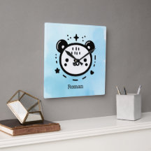 Visage d'ours mignon Kawaii - Dessin au trait mini