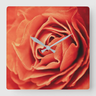 Horloge Carrée vivant rose