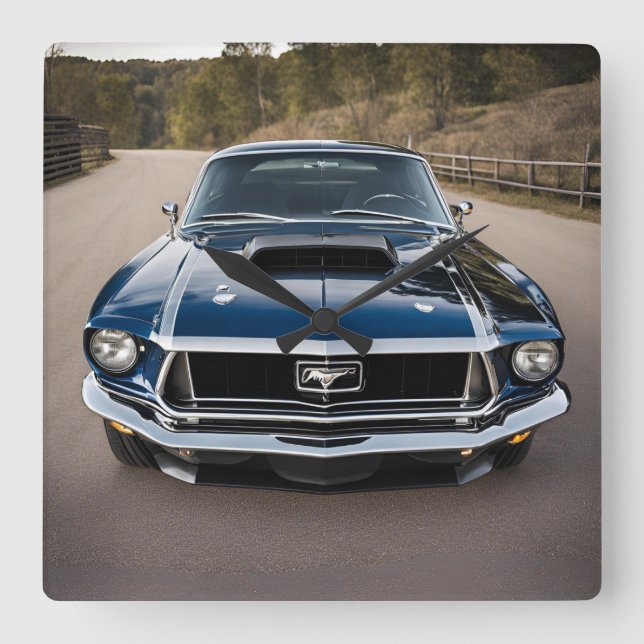 HORLOGE CARRÉE VOITURE (Recto)