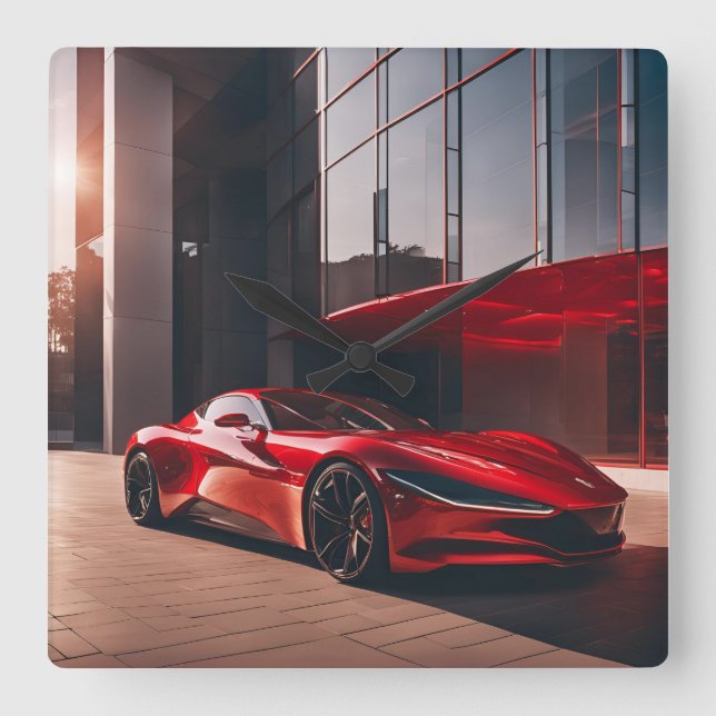 HORLOGE CARRÉE VOITURE (Recto)