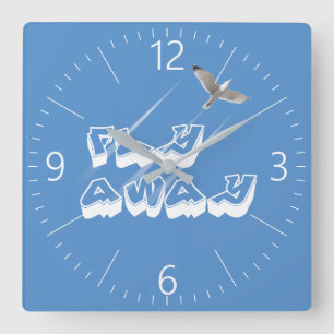 Horloge Carrée Voler