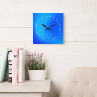 Horloge Carrée Votre propre création carré en acrylique de 10,75"