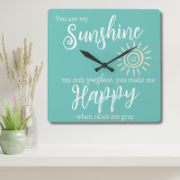 Vous êtes mon soleil me rendre heureux bleu avec l