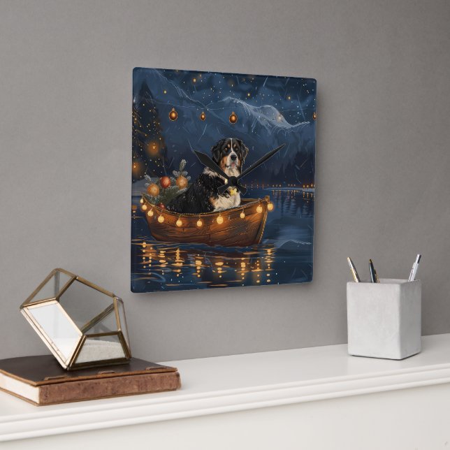 Horloge Carrée Voyage festif de Noël de la Grande Suisse (Bureau)