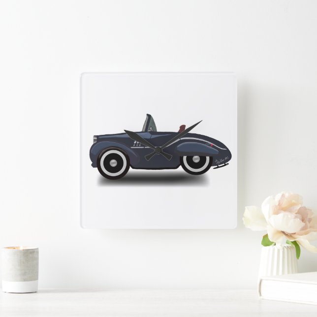 Horloge Carrée Voyager dans le temps (Maison)