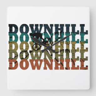 Horloge Carrée VTT Downhill Vélo de Montagne