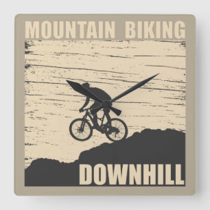 Horloge Carrée VTT Downhill Vélos de Montagne