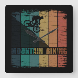 Horloge Carrée VTT Downhill Vintage Vélo de Montagne