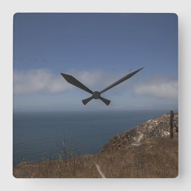 Horloge Carrée Vue océan (Recto)