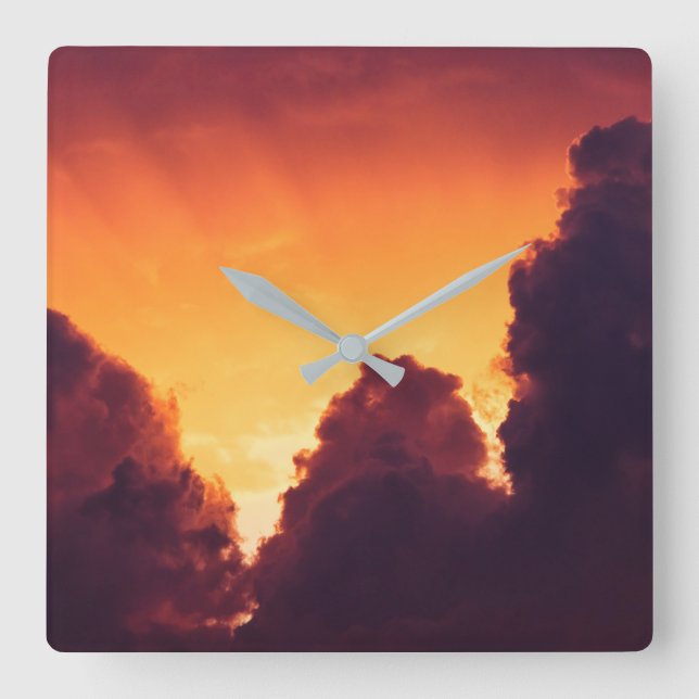 Horloge Carrée w par temps (Recto)