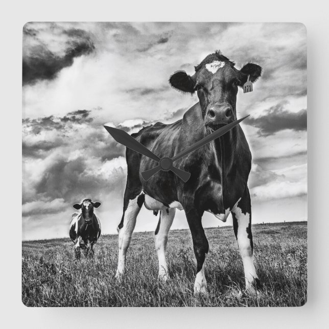 Horloge Carrée Waiting (Recto)