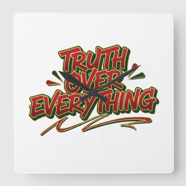 Horloge Carrée Wall Clock (Recto)