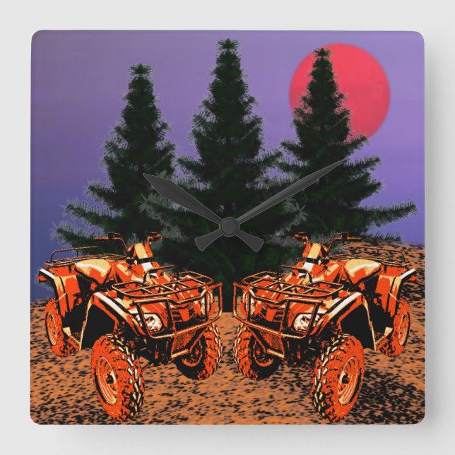 Horloge Carrée Wall clock (Recto)