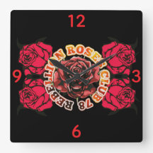 Wall Clock RebellionRosesClub78