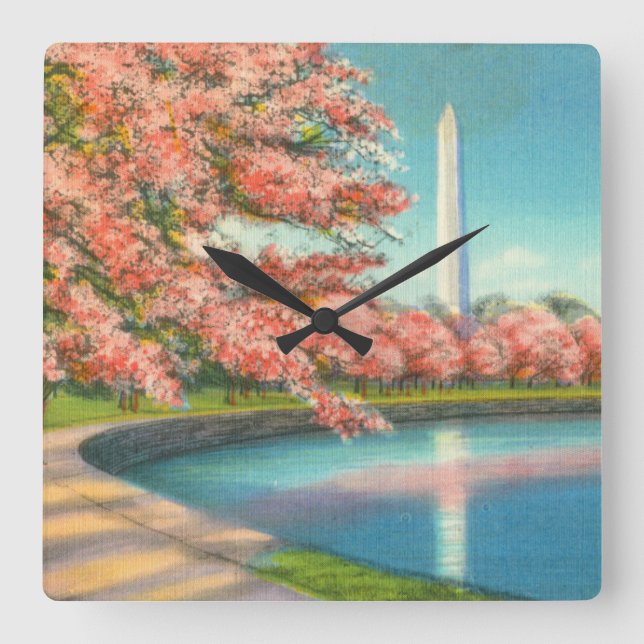 Horloge Carrée Washington (Recto)