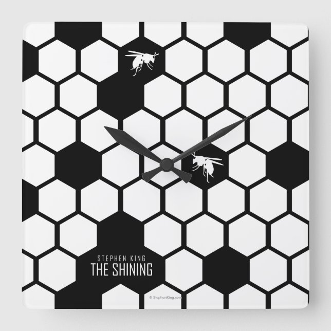 Horloge Carrée Wasps (Recto)