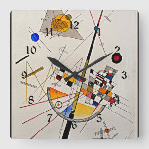 Horloge Carrée Wassily Kandinsky artwork, Delicate Tension