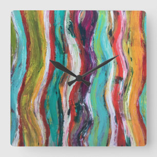 Horloge Carrée Wavelength Wall Clock