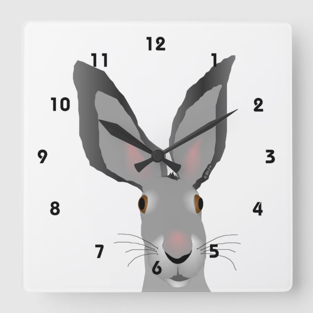 Horloge Carrée What's Up Clock (Recto)