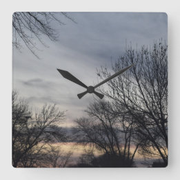 Horloge Carrée Whispers of Winter