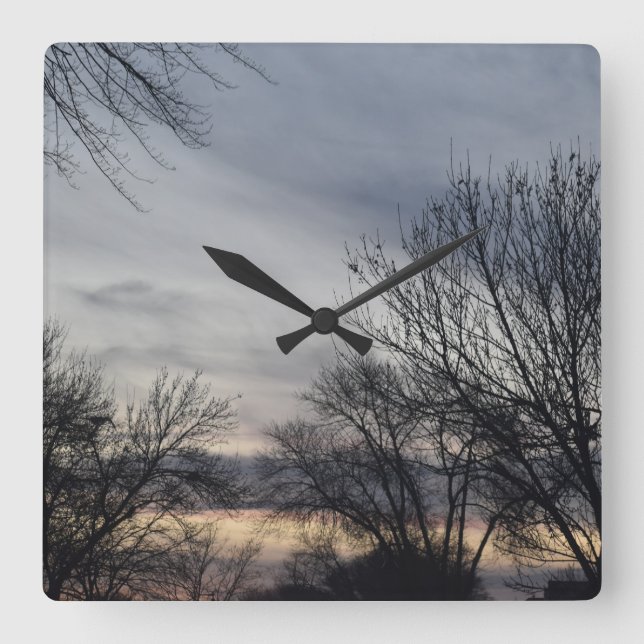 Horloge Carrée Whispers of Winter (Recto)