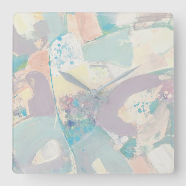 Horloge Carrée White Rock Pastel (Recto)