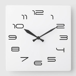 Horloge Carrée White simplicity