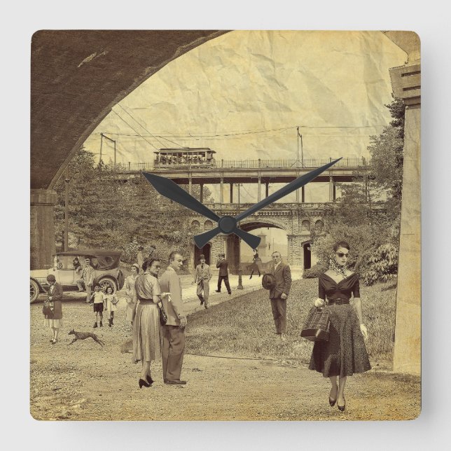 Horloge Carrée Who's that girl? (Recto)