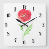 Wild poppy flower