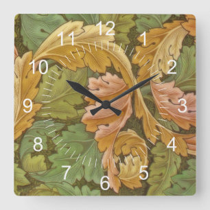 Horloge Carrée William Morris Acanthus Vintage Floral