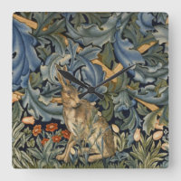 William Morris Forest Rabbit Floral Art