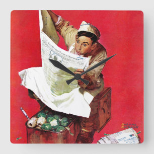 Horloge Carrée Willie Gillis on K.P