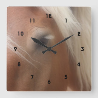 Horloge Carrée Wisdom Eye of A Horse Animal