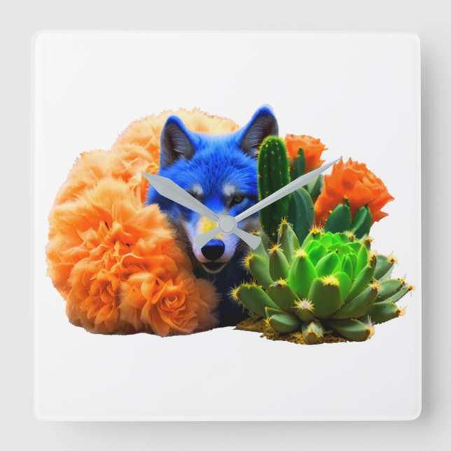 Horloge Carrée Wolf22 : (Recto)