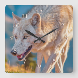 HORLOGE CARRÉE WOLF HAPPY TRAILS