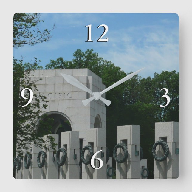 Horloge Carrée Wreath II commémorative 2ème guerre mondiale à Was (Recto)
