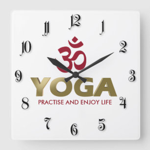 Horloge Carrée Yoga