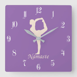 Horloge Carrée Yoga