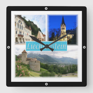 Horloge Carrée zLI003 VADUZ Liechtenstein,