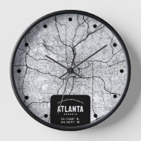 Carte de la ville d'Atlanta