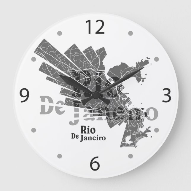 Horloge Carte de Rio de Janeiro (Recto)