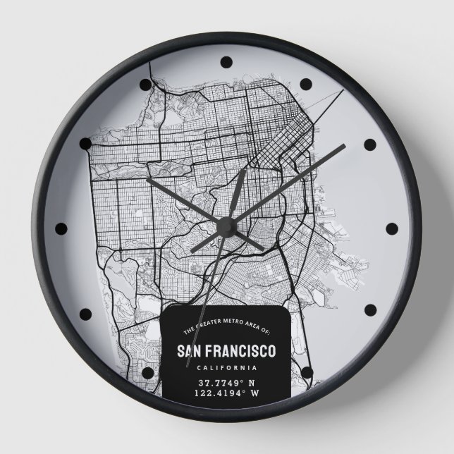 Horloge Carte de San Francisco (Recto)