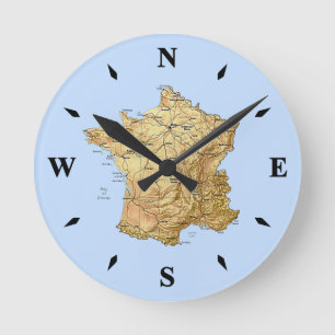 Horloge Carte France