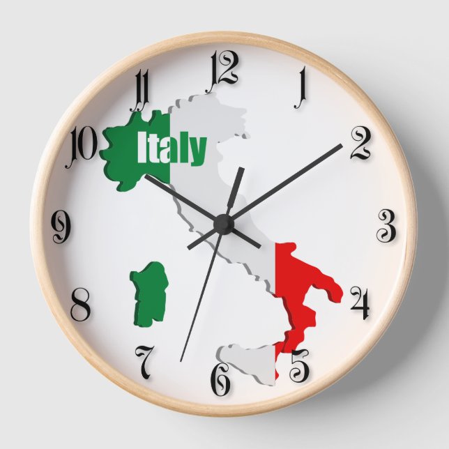 Horloge Carte Italie (Recto)