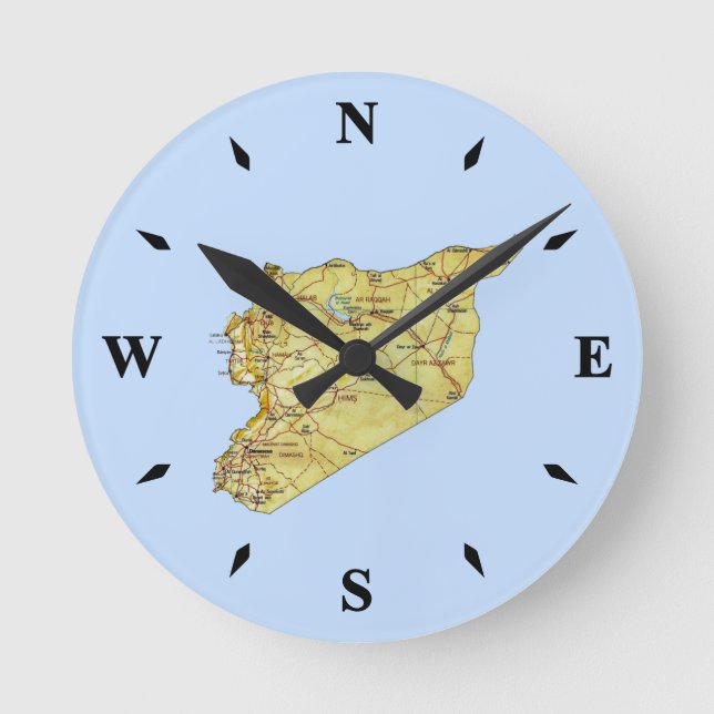 Horloge Carte Syrie (Recto)