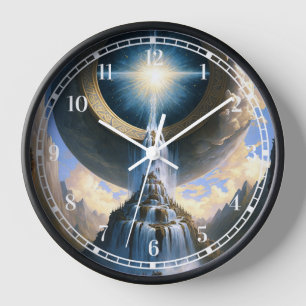 Horloge Cascade magique Imaginaire surréaliste Art