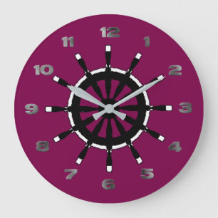 Horloge - Casque de navire noir