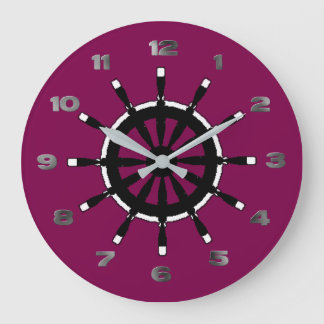 Horloge - Casque de navire noir