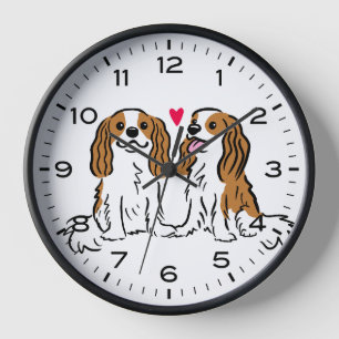 Horloge Cavalier King Charles Espaniels Chiens mignons